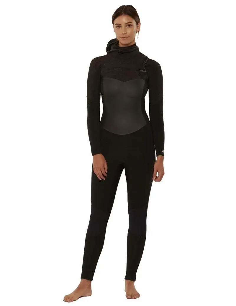 SISSTR 7 Seas 5/4mm Hooded Chest-Zip Full Wetsuit