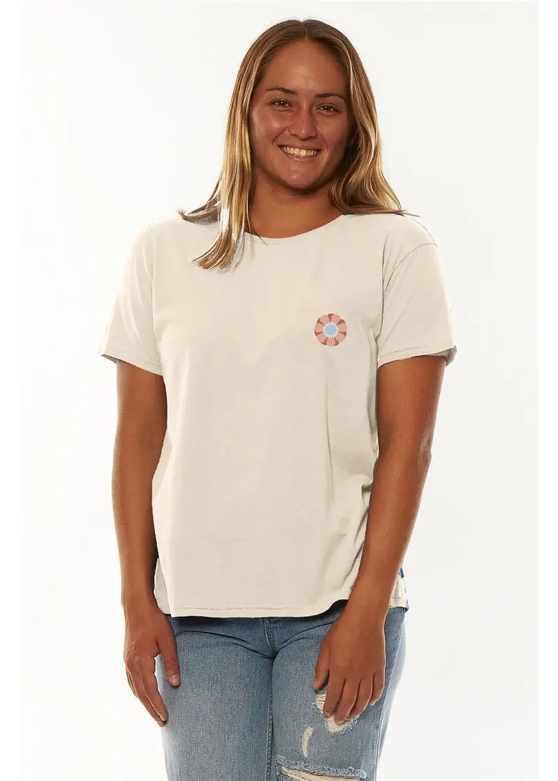 Sisstrevolution Blosom Short-Sleeve Knit Boyfriend Tee