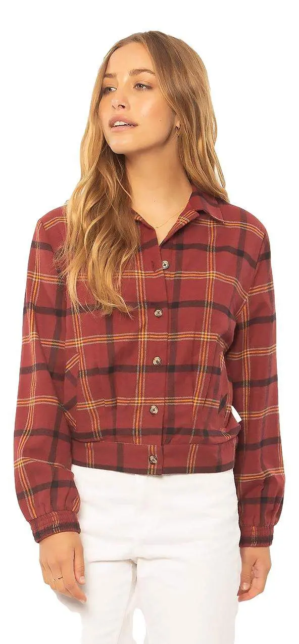 Sisstrevolution Plaid Love-In Sherpa Jacket