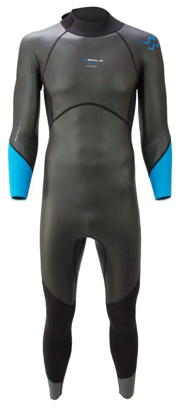 Sola Men’s Open Water 3/2mm Chest-Zip Triathlon Wetsuit