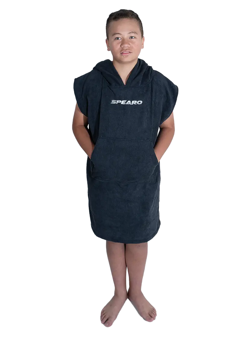 Spearo Youth Hooded Microfiber Poncho Towel