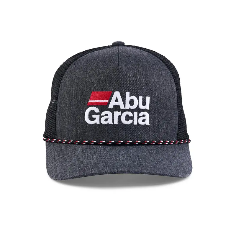 Stacked Logo Heather Rope Trucker – Textured Casual Cap