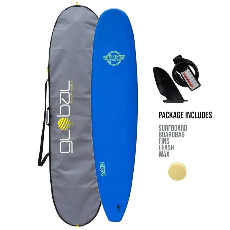 Surfworx Ribeye 9’0 Soft Longboard – Blue Starter Package