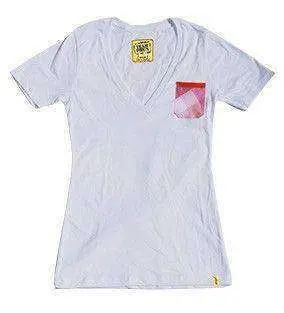 Team Phun Pink Plaid V-Neck Ladies’ Tee