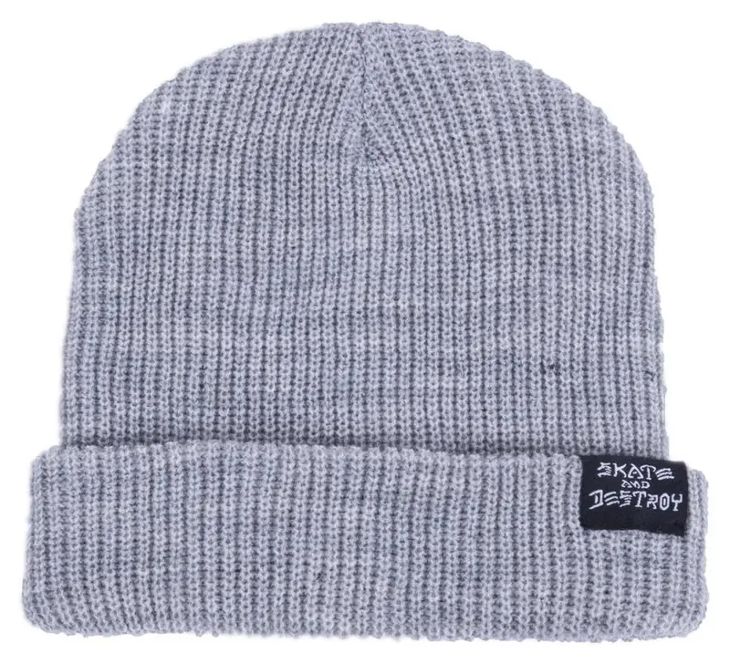 Thrasher S.A.D./Skategoat Beanie – Charcoal Grey Wool Blend