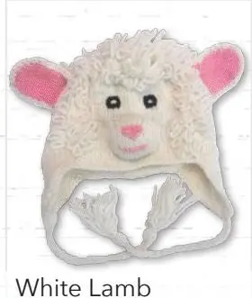 Toddler White Lamb Hat – Adorable Faux-Fleece Animal Headwear