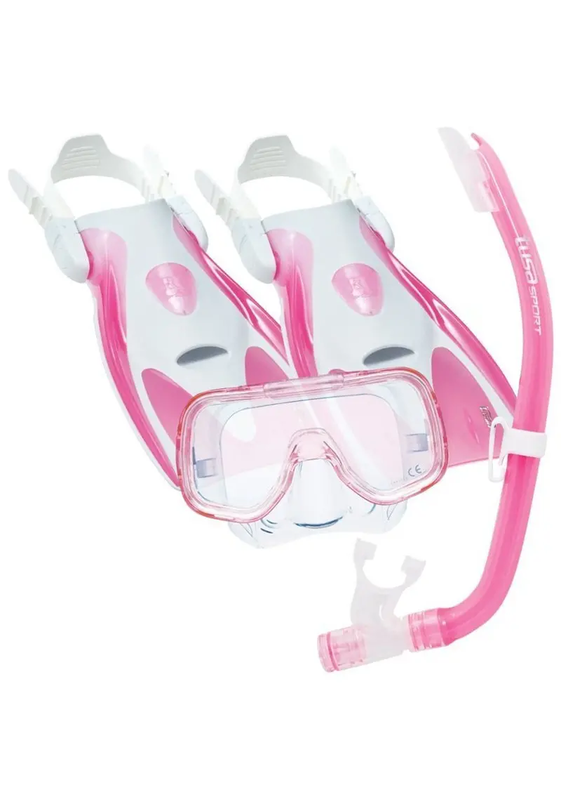 TUSA Mini-Kleio Hyper-Dry Youth Snorkeling Set – Mask, Snorkel & Fins Bundle