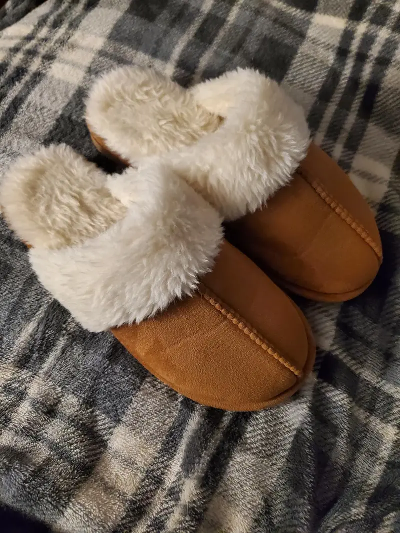 UGG Fuzzy Sheepskin Scuffs – Plush Indoor Slippers for Women & Men