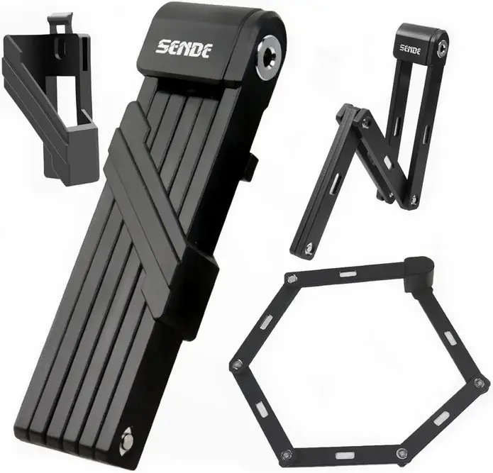Unbreakable Folding Bike Lock – Anti-Theft Security Lock with Reinforced Steel