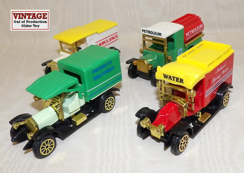 Vintage-Inspired Collector Set: 4 Classic American Trucks