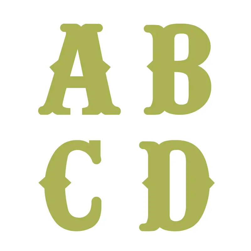 Vintage Uppercase Alphabet Dies – 11-Inch Size