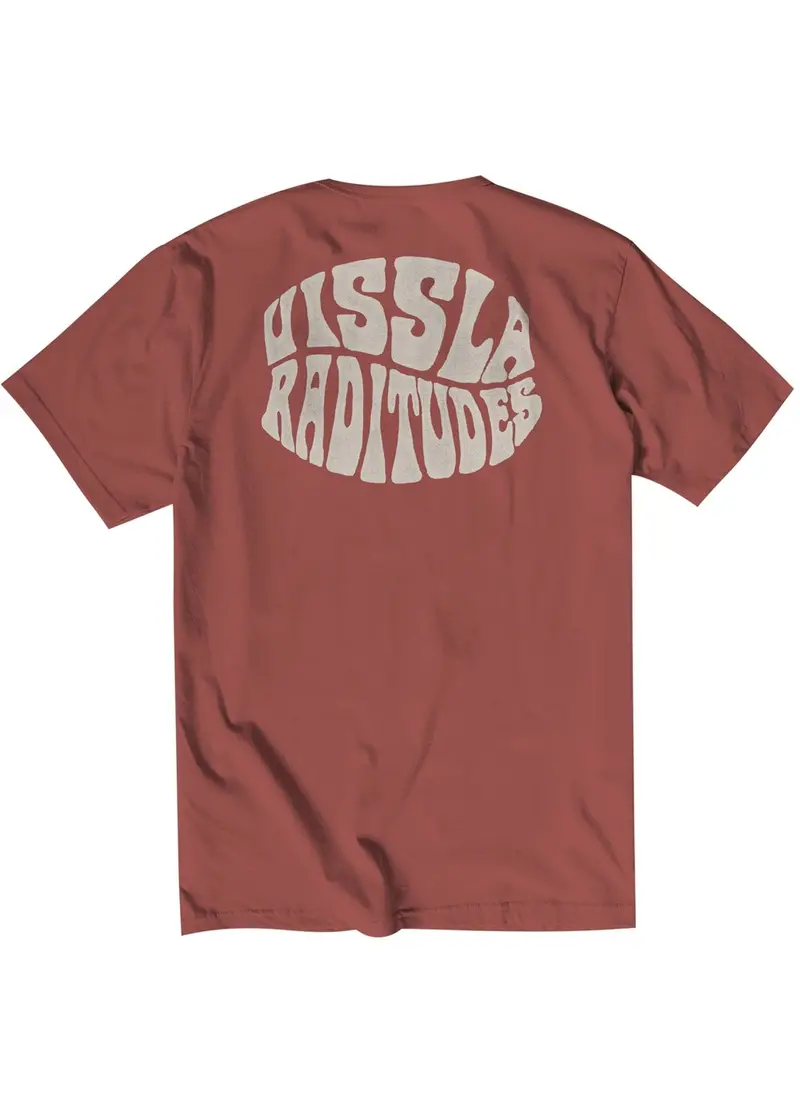 Vissla Raditude Organic T-Shirt in Rusty Red