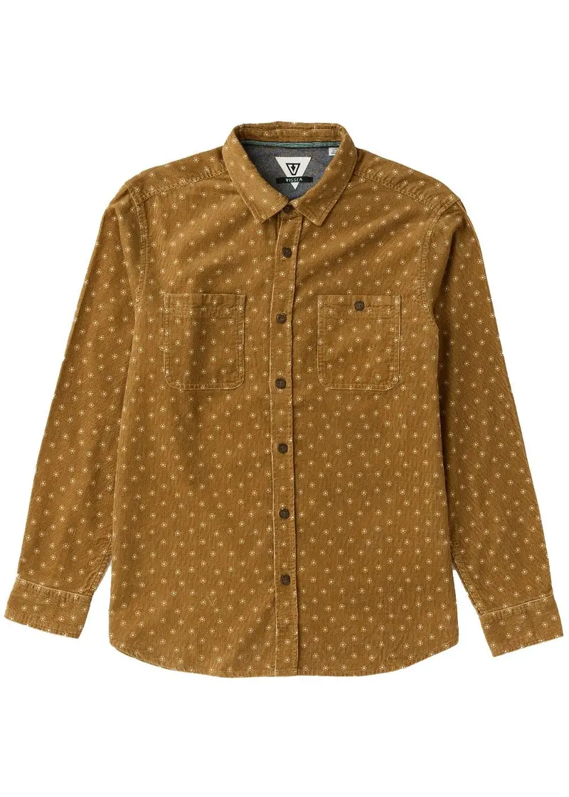 Vissla Rails Corduroy Print Long Sleeve Eco Shirt
