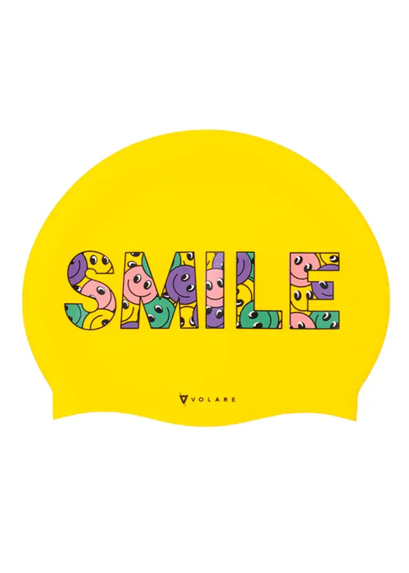 Volare Smile Silicone Swim Cap