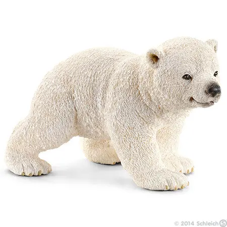 Walking Polar Bear Cub Model for Arctic Animal Sets
