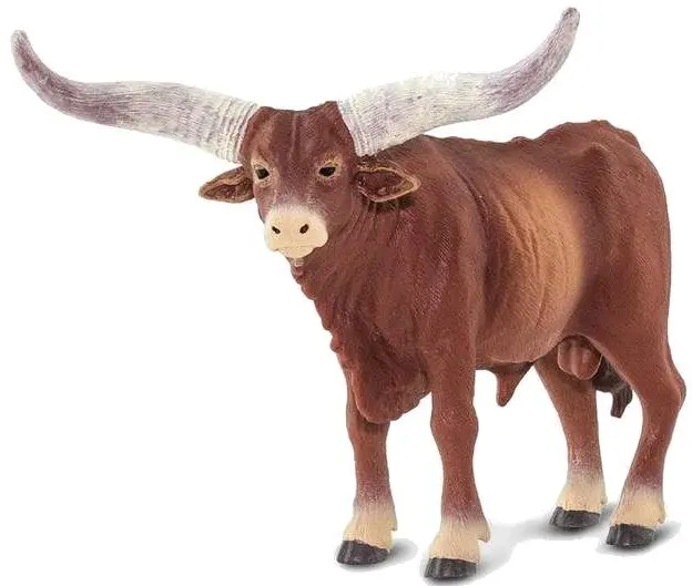 Watusi Bull Figurine – Handcrafted African Longhorn Sculpture