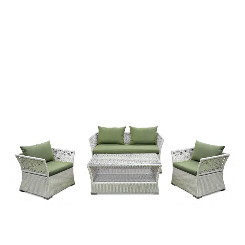 White and Green Outdoor Lounge Collection