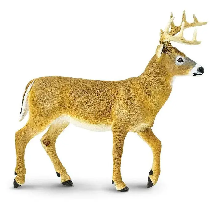 Whitetail Buck Wildlife Figure – Realistic Deer Sculpture