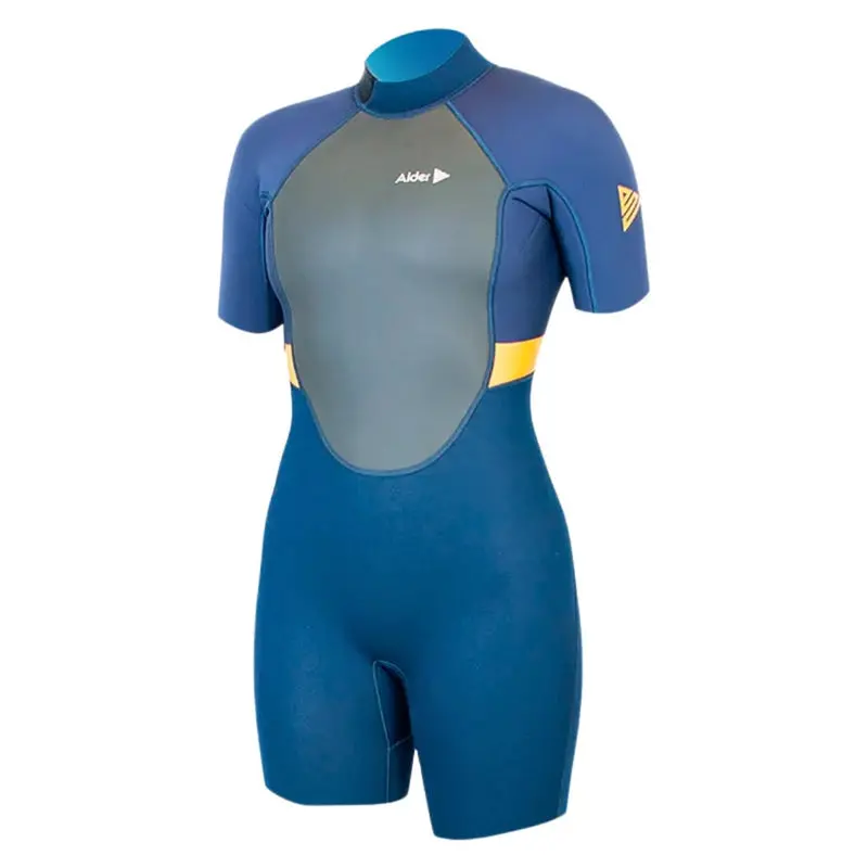 Women’s Alder Impact 3/2mm Back-Zip Orange Shorty Wetsuit