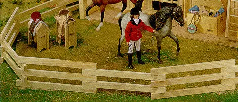 Wooden Corral Kit for Miniature Farm Animal Enclosures