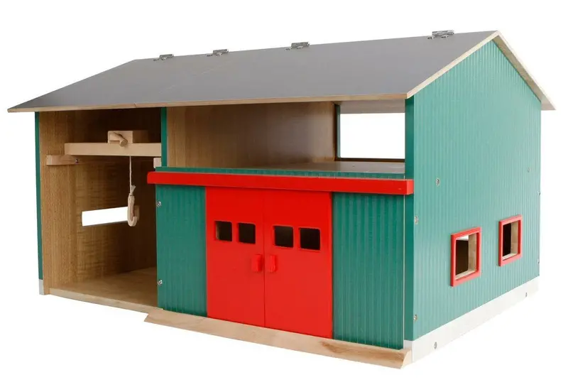 Wooden Workshop with Storage Shed – 1:32 Scale Model #KG610816