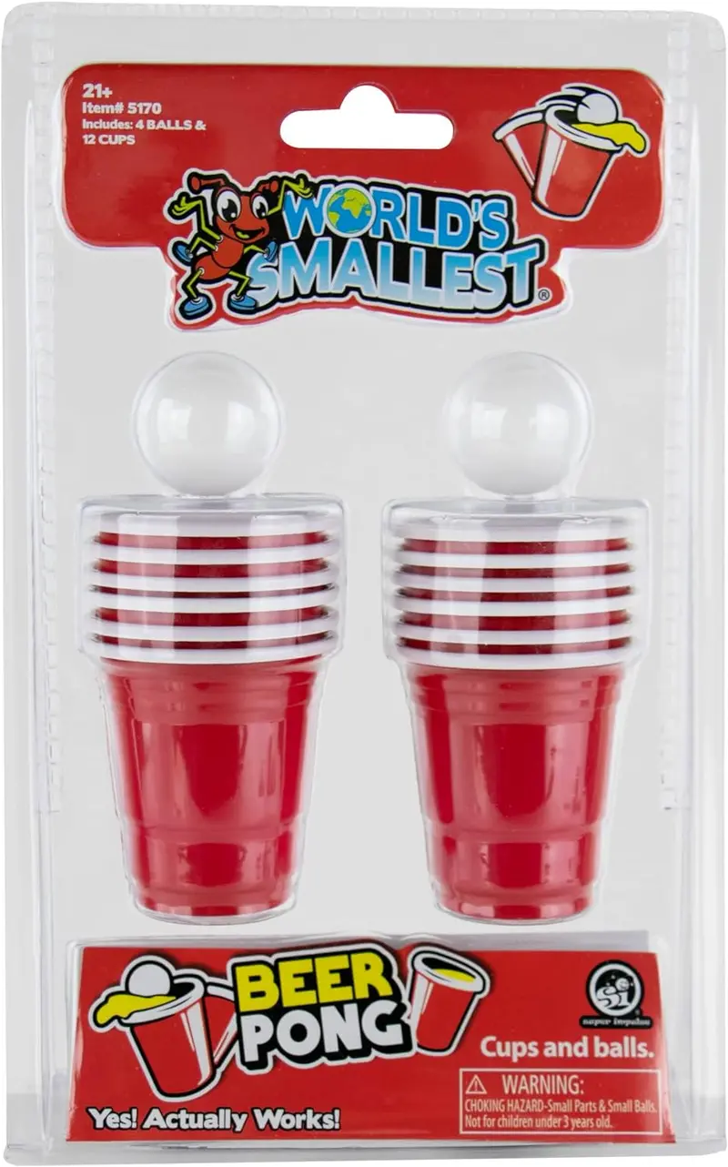 World’s Smallest Beer Pong Set – Compact Tabletop Game Kit