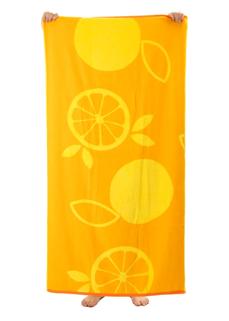 WW Double Jacquard Beach Towel – Fruity Print