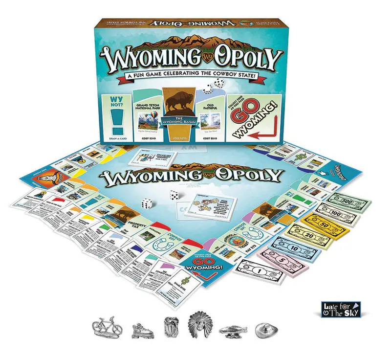 Wyoming-Opoly Board Game – State-Themed Strategy Game