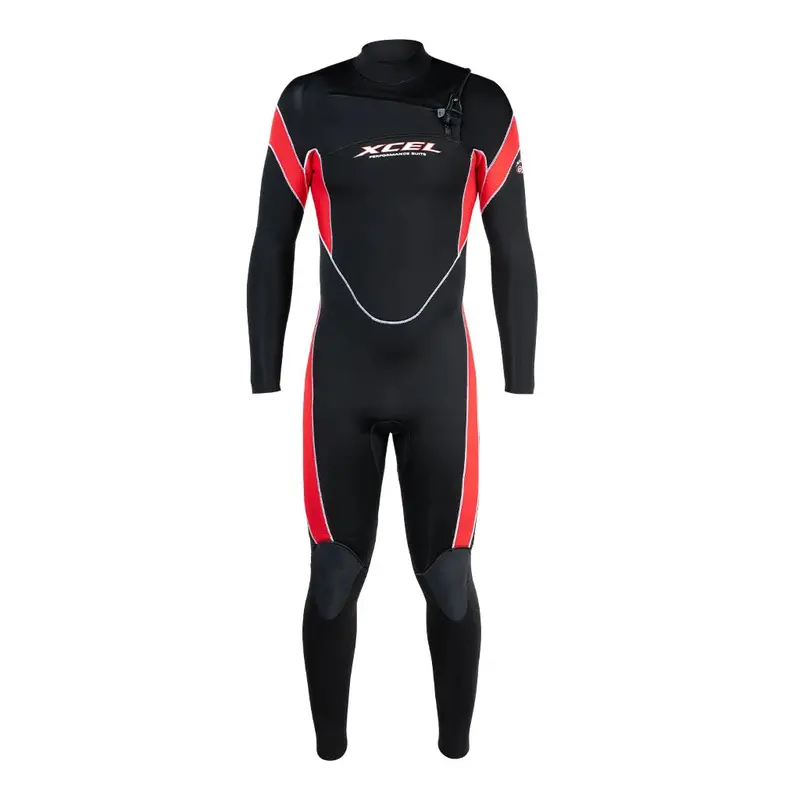 Xcel Men’s 3/2mm Infiniti Solution Chest-Zip Wetsuit – Black