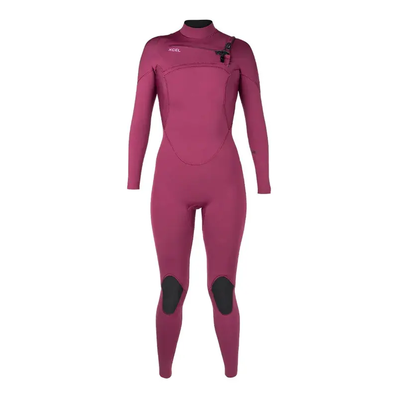 Xcel Women’s 3/2mm Comp Thermo Lite Chest-Zip Wetsuit – Plum