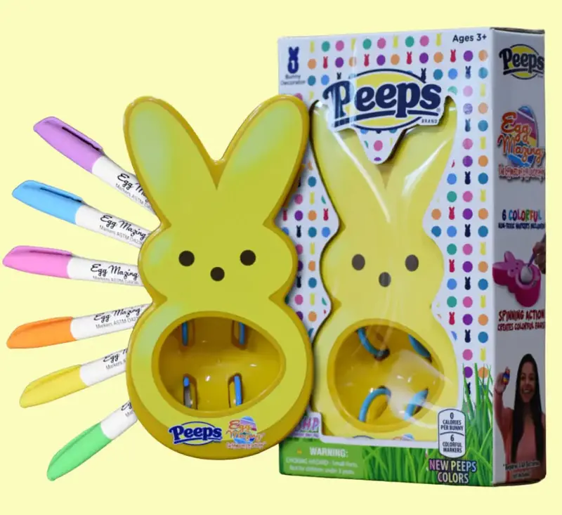 Yellow Peeps Bunny Eggmazing Kit – Easter Egg Decorating Set