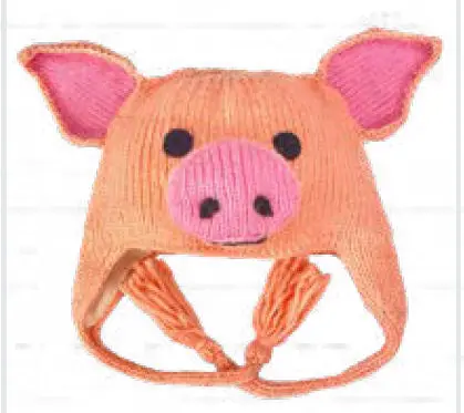 Youth Pink Pig Hat – Playful, Quirky Animal Headwear for Kids