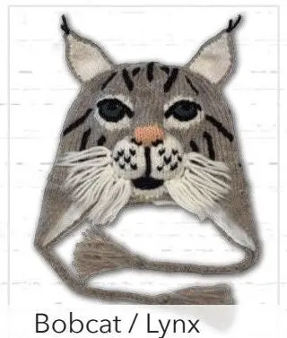 Youth-Sized Bobcat/Lynx Animal-Themed Costume Hat – Kids’ Play Accessory
